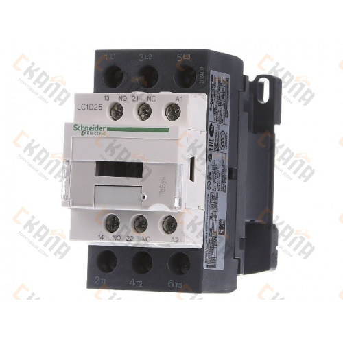 LC1D25F7 Контактор 25А 110В (1НО+1НЗ) Schneider Electric — купить в Санкт-Петербурге на сайте ТД СКАЛА