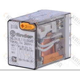 55.34.8.110.0040 Реле миниатюрные 110v AC-перемен.  Finder