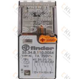55.34.8.110.0054 Реле миниатюрные 110v AC-перемен.  Finder (временно не поставляется)