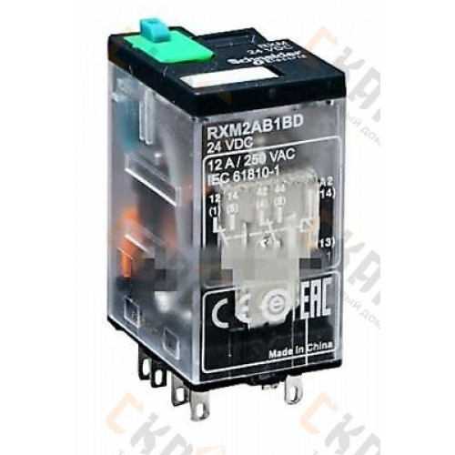 RXM2AB1BD Реле промежуточное 24V DC пост — купить в Санкт-Петербурге на сайте ТД СКАЛА